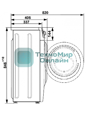 Стиральная машина Atlant СМА 40М105-00 белый, загрузка фронтальная 4 кг, 1000 об/мин., класс: А+