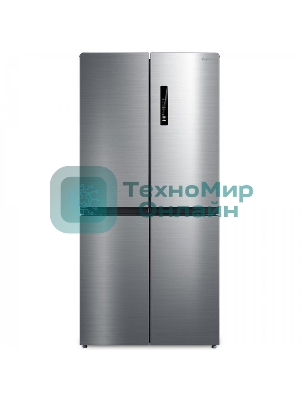 Холодильник Бирюса CD 466 I нержавеющая сталь трехкамерный инвертер 297/153 л морозилка снизу, No Frost, Side-by-Side