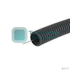 Труба гофрированная ДКС 71732 ПНД d32 мм с протяж. черный (уп. 25 м)