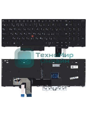 Клавиатура для ноутбука Lenovo Thinkpad P17 Gen 1 черная