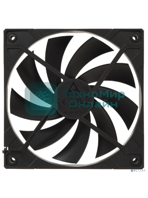 Вентилятор для корпуса Arctic F12 черный, 120 мм, 1350 об/мин, 22.5 дБ, 3 pin