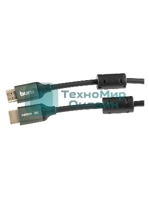 Кабель аудио-видео Buro HDMI (m)/HDMI (m) 5м. феррит.кольца позолоченные контакты черный