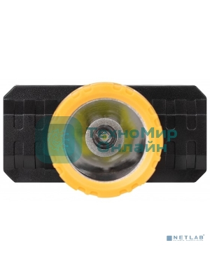 Фонарь налобный светодиодный ЭРА GA-802 аккумуляторный мощный яркий 2 режима желто-черный