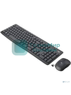 Комплект клавиатура+мышь Logitech MK295 беспроводной, USB, чёрный