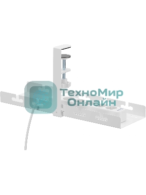 Кабель-канал Cactus CS-CM-400-1WT для столов 40x12.9x19см белый