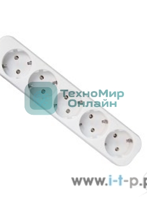 Удлинитель Defender E530 белый 3.0 м, 5 розеток 