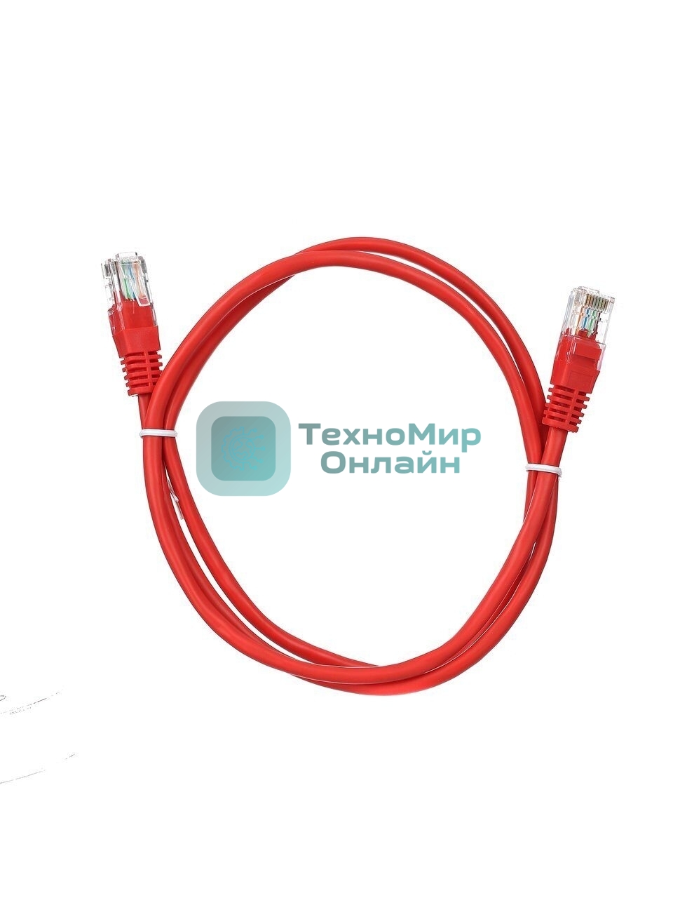 Патч-корд литой Aopen/Qust UTP кат.5е 1м красный