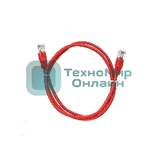 Патч-корд литой Aopen/Qust UTP кат.5е 1м красный