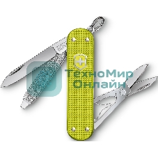 Нож перочинный Victorinox Alox Classic (0.6221.L23) 58мм 5 функций желтый подар.коробка