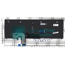 Клавиатура для ноутбука Lenovo Thinkpad P17 Gen 1 черная