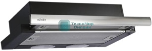 Вытяжка встраиваемая Elikor Интегра 60П-400-В2Л черный/нержавеющая сталь, 60 см, 400 куб. м/ч, 57 дБ