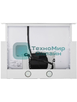 Вытяжка встраиваемая Maunfeld Ouse Touch Glass 60 белый, 60 см, 750 куб. м/ч, 48 дБ