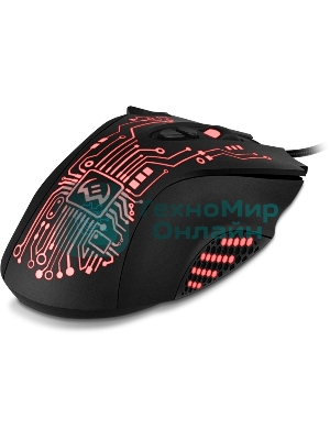 Мышь проводная SVEN RX-G715 черный, 3200 dpi, USB, кнопки - 8