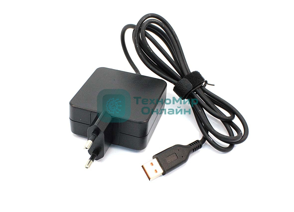 Блок питания (сетевой адаптер) для ноутбуков Lenovo 20V 3.25A USB 65W (wall type) OEM