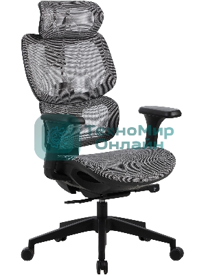 Кресло Cactus CS-MC555-GY черный, сетка