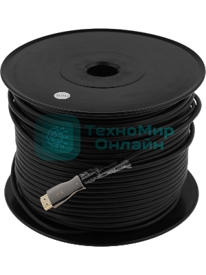 Кабель соединительный аудио-видео Premier 5-806 100.0 HDMI (m)/HDMI (m) 100м. позолоч.конт. черный