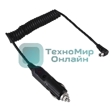 Автозарядка с индикатором Rexant (разъем 2.5х5.5) (АЗУ) шнур спираль 1.5 м