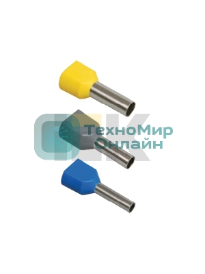 Наконечник-гильза изол. НГИ2 1.5-8 кор. (уп. 100 шт) IEK UTE10-D2-4-100