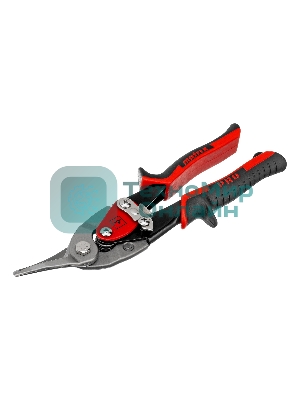 Ножницы по металлу Matrix, 250 мм, левый рез,сталь CRMO,двухкомпонентные рукоятки, PRO