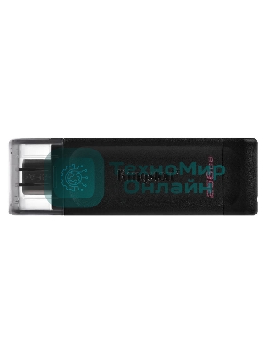 Флешка USB Kingston DataTraveler DT70 (DT70/256Gb), 256Gb, USB Type-C 3.2, R/W 70/45, черный