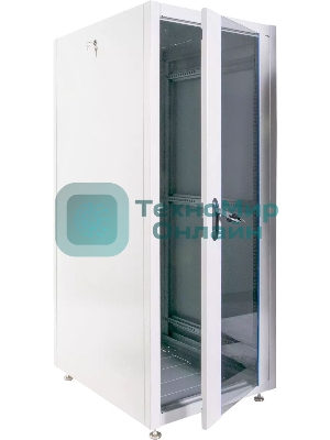 Шкаф телекоммуникационный напольный ЭКОНОМ 30U (600 × 800) дверь стекло, дверь металл