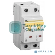 Выключатель автоматический модульный 2п C 6А 6кА ВА47-60M IEK MVA31-2-006-C