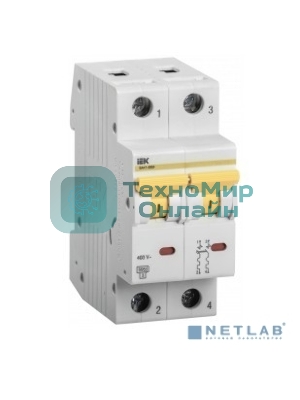 Выключатель автоматический модульный 2п C 6А 6кА ВА47-60M IEK MVA31-2-006-C