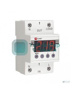 Реле напряжения с дисплеем MRV 40А PROxima EKF MRV-40A