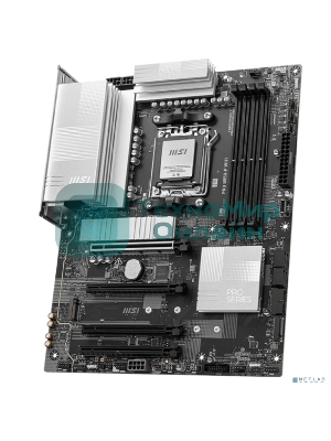 Материнская плата MSI PRO B850-P WIFI, AM5, AMD B850, 4xDDR5, 4xSATA, 3xM.2, 1xPCIe 5.0 x16, 1xPCIe 4.0 x4, 2xPCIe 3.0 x1, 1xHDMI, 1x5Gb LAN, Wi-Fi 7, 4xUSB 2.0, 1xUSB 3.2 Gen 1, 1xUSB 3.2 Gen 2, 2xUSB-C 3.2 Gen 2, 2x3.5 мм, 7.1, ATX