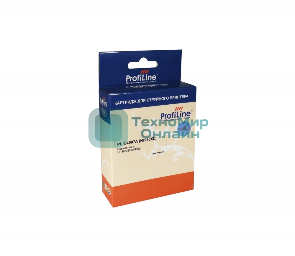 Картридж струйный ProfiLine PL-C4907A №940XL для принтеров HP Officejet Pro 8000/8500 Cyan пигмент