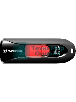 Флешка USB Transcend JetFlash 590 (TS16GJF590K), 16Gb, USB 2.0, R/W 15/5 черный/красный