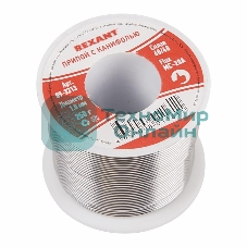 Припой с канифолью Rexant 250 г, Ø1.0 мм, катушка