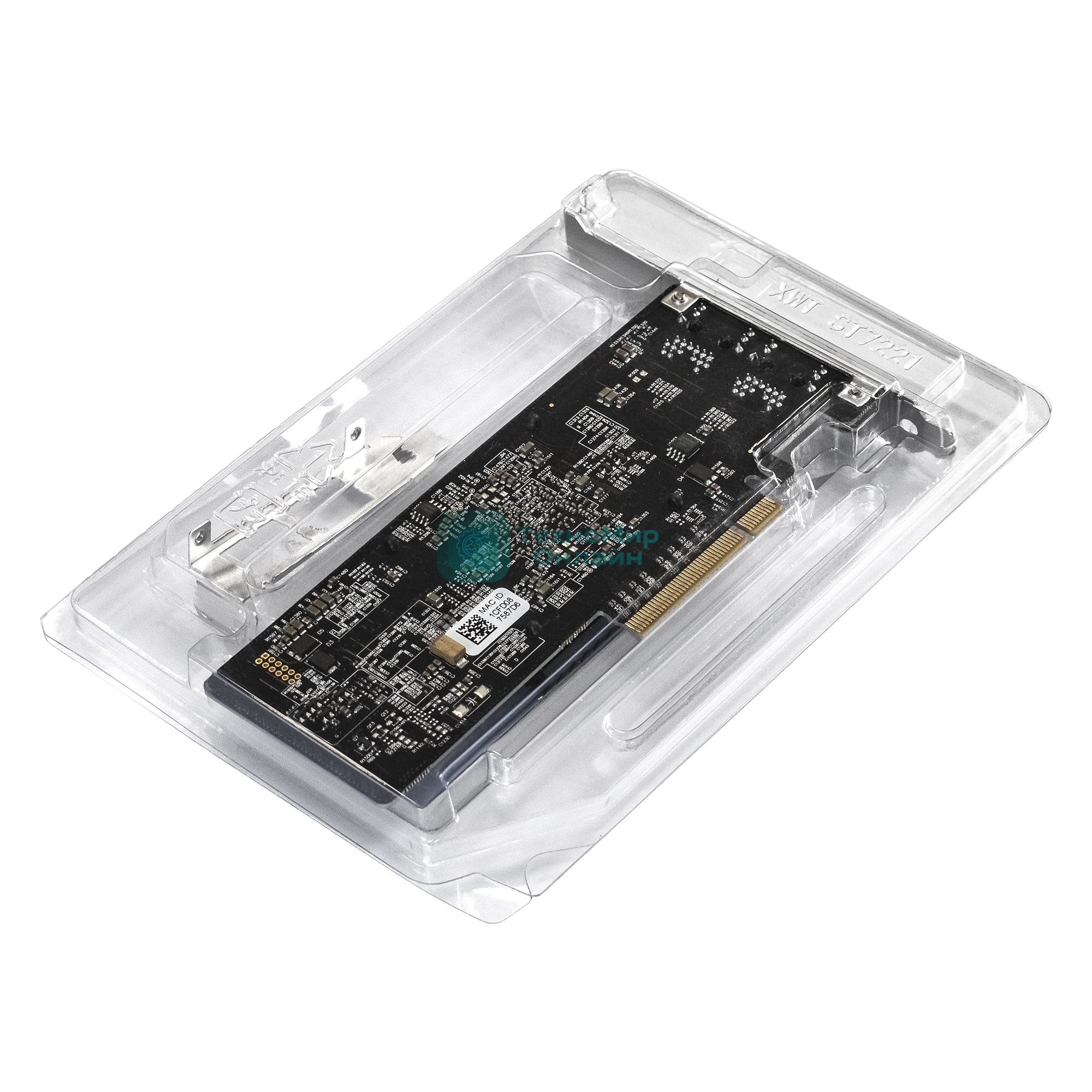 Сетевой адаптер ExeGate EXE-X550-T2 (PCI-E x8 v3.0, порты 2xRJ45 (медные), 10Gb/s (10/5/2.5/1Gb/s, 100Mb/s), Server NIC Intel Chipset X550)