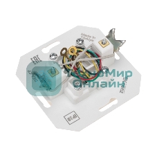 Розетка телефонная Kranz DEA RJ11 с/у мех. бежевый