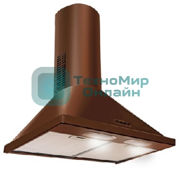 Вытяжка каминная Gefest ВО 1602 К17 коричневый, 60 см, 600 куб. м/ч, 81 дБ