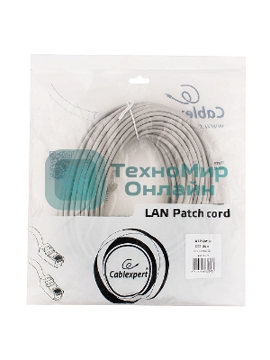 Патч-корд UTP Cablexpert cat.5e, 20м, литой, многожильный серый