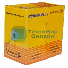 Кабель витая пара PROconnect UTP 2PR 24AWG, CCA, cat.5e, PVC, серый, бухта 305 м