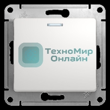 Механизм переключателя 1-кл. СП Glossa сх. 6а 10AX с подсветкой бел. SchE GSL000163