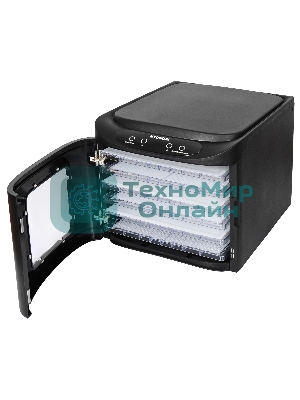 Сушка для фруктов и овощей Hyundai HYFD-P1203 12под. 500 Вт, черный