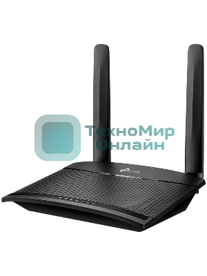 Роутер беспроводной TP-Link TL-MR100 N300 10/100BASE-TX/4G(3G) cat.4 черный