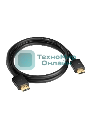 Кабель GCR 1.0m HDMI 1.4, 30/30 AWG, позолоченные контакты, FullHD, Ethernet 10.2 Гбит/с, 3D, 4Kx2K, экран
