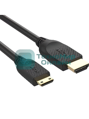 Кабель HDMI-19M --MiniHDMI-19M ver 2.0 1,5 м VCOM CG583-1.8M