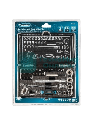 Набор бит Gross 11625 и головок торцевых 1/4'' карданный ключ трещотка адаптер s2 37 шт.