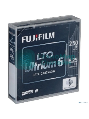 Ленточный накопитель Fujifilm LTO-6 RW 6,25Tb (2,5Tb native) Tape [16310732] аналог 00V7590 / C7976A