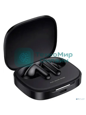Наушники TWS Xiaomi Redmi Buds 6 черный, внутриканальные, Bluetooth, активное шумоподавление, до 40 ч