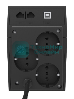 Источник бесперебойного питания Powercom RPT-1000AP EURO 600W USB