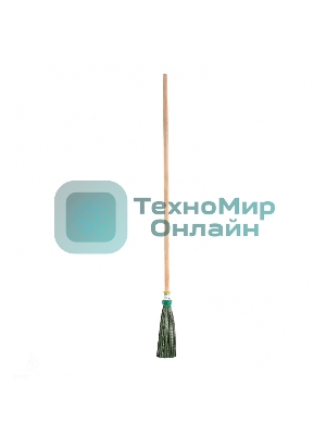 Метла Сибртех полипропиленовая 215 х 280 мм круглая, с черенком