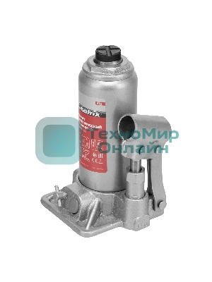 Домкрат гидравлический бутылочный Matrix, 3 т, h подъема 178–343 мм, в пласт. кейсе