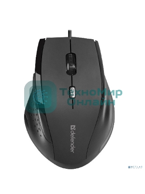 Мышь проводная Defender Accura MM-362 черный, 1600 dpi, USB, кнопки - 6
