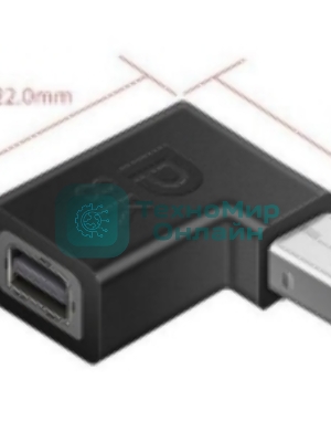 Удлинитель Mini Displayport угловой папа-мама